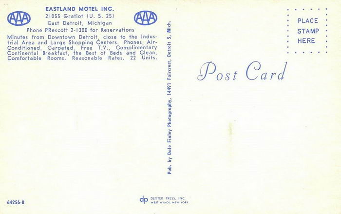 Eastland Motel - Old Postcard Photo (newer photo)
